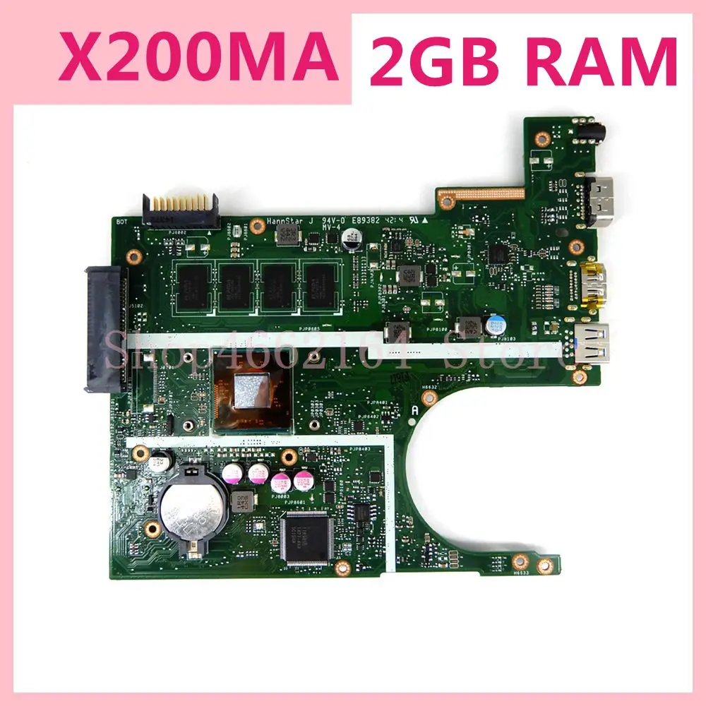 X200MA N2920/N2930/N2940 CPU 2GB RAM Mainboard For ASUS F200MA F200M X200M X200MA laptop Motherboard 100% Tested Free Shipping
X200MA N2920/N2930/N2940 CPU 2GB RAM Mainboard For ASUS F200MA F200M X200M X200MA laptop Motherboard 100% Tested Free Shipping