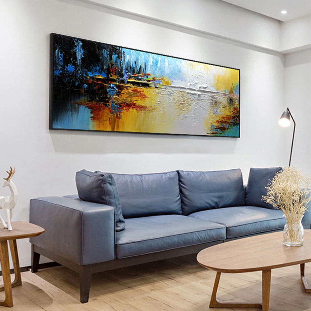 Oil Painting On Canvas Handmade Abstract Landscape Lake View Thick Knife Oil Painting For Salon Bedroom Wall Decoration Unframed
Oil Painting On Canvas Handmade Abstract Landscape Lake View Thick Knife Oil Painting For Salon Bedroom Wall Decoration Unframed