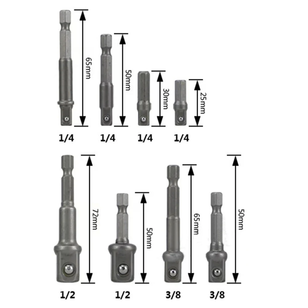 Electrical Wrench Socket Adapter Power Wrench Hex Shank to 1/4" 3/8" 1/2" Drill Bits
Electrical Wrench Socket Adapter Power Wrench Hex Shank to 1/4" 3/8" 1/2" Drill Bits