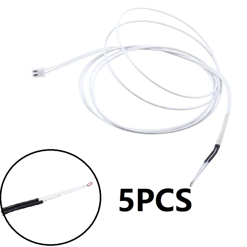 MEGA 5PCS 1% 3950 100K NTC Thermistor Single-ended Glass Temp Sensor XH2.54-2P Terminal Resistant 260℃ 1M Cable 3D Printer Parts
MEGA 5PCS 1% 3950 100K NTC Thermistor Single-ended Glass Temp Sensor XH2.54-2P Terminal Resistant 260℃ 1M Cable 3D Printer Parts