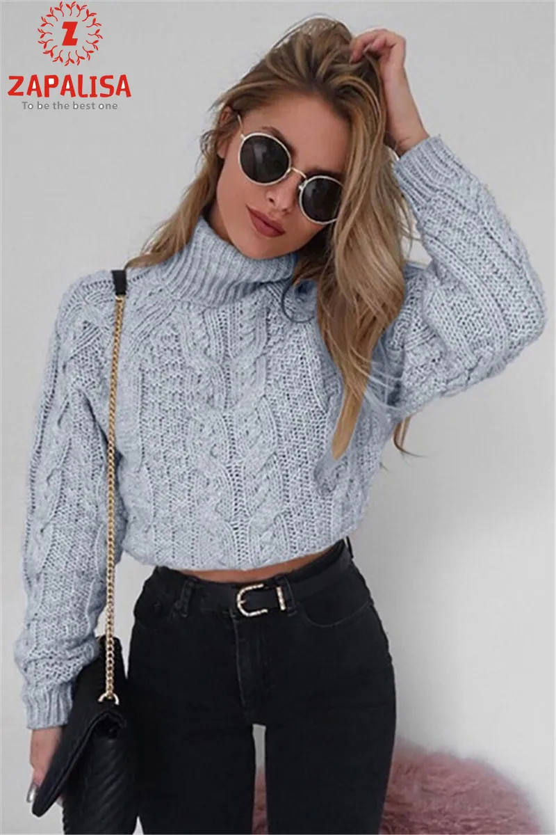 Elegant Women Autumn Winter Sweaters Hollow Out Design High Collar Long Sleeve Solid Color Slim Twist Knitted Short Top
Elegant Women Autumn Winter Sweaters Hollow Out Design High Collar Long Sleeve Solid Color Slim Twist Knitted Short Top