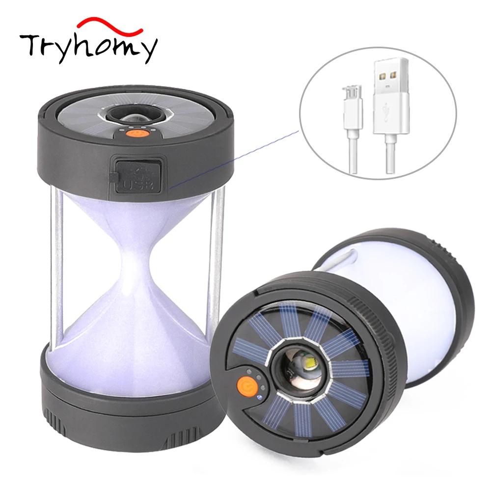Portable LED Camping Lantern USB Rechargeable Solar Powered Camp Lamp For BBQ Fishing Multifunction Outdoor Emergency Tent Light
Portable LED Camping Lantern USB Rechargeable Solar Powered Camp Lamp For BBQ Fishing Multifunction Outdoor Emergency Tent Light