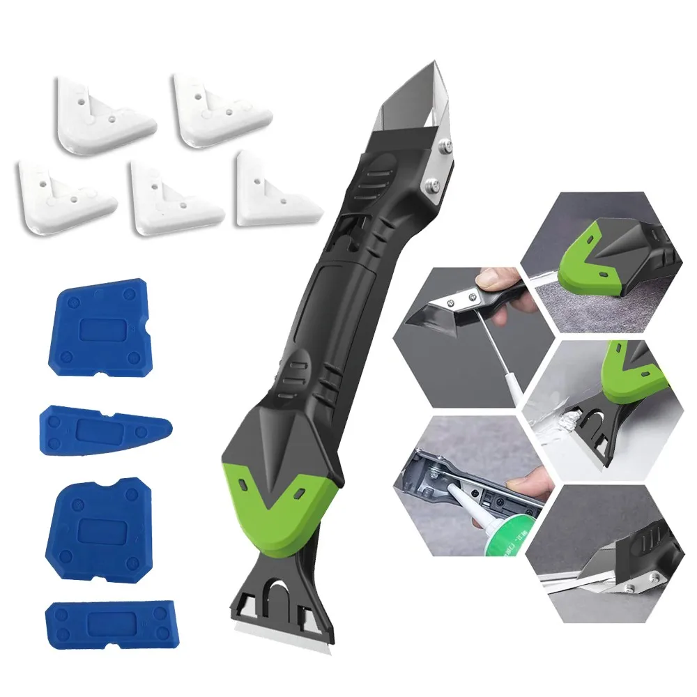 5 In1 Silicone Remover Caulk Finisher Sealant Smooth Scraper Grout Kit Tools Accessories Scraper Caulk Finisher Grout Kit Tools
5 In1 Silicone Remover Caulk Finisher Sealant Smooth Scraper Grout Kit Tools Accessories Scraper Caulk Finisher Grout Kit Tools