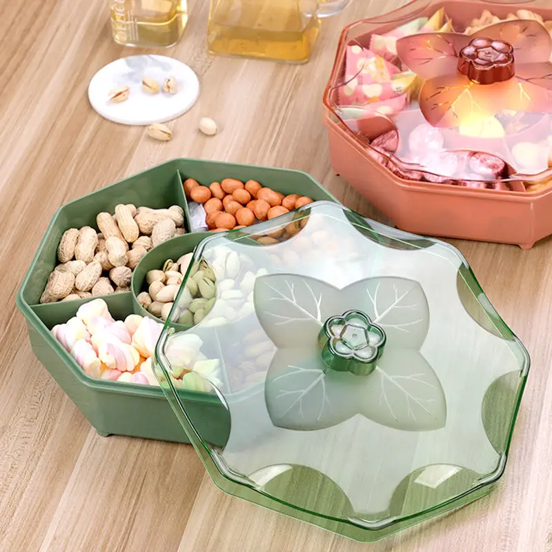 Creative Divided Candy Box With Lid, Living Room Office Transparent Snack Tray Fruit Tray New Year Festive Plastic Dried Fruit
Creative Divided Candy Box With Lid, Living Room Office Transparent Snack Tray Fruit Tray New Year Festive Plastic Dried Fruit