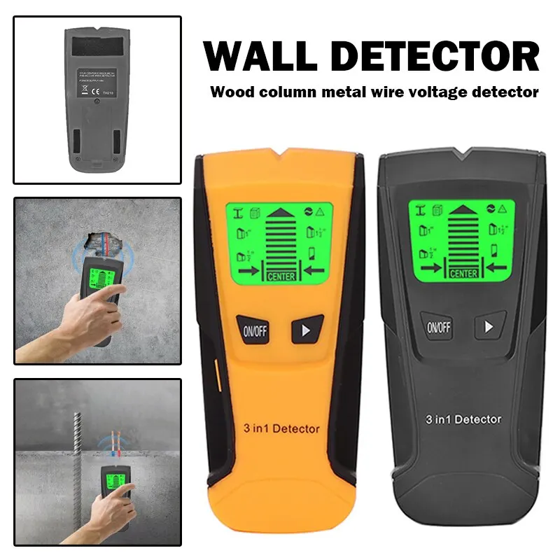 3 In 1 Metal Detector Find Metal Wood Studs AC Voltage Live Wire Detect Wall Scanner Electric Box Finder Wall Detector
3 In 1 Metal Detector Find Metal Wood Studs AC Voltage Live Wire Detect Wall Scanner Electric Box Finder Wall Detector