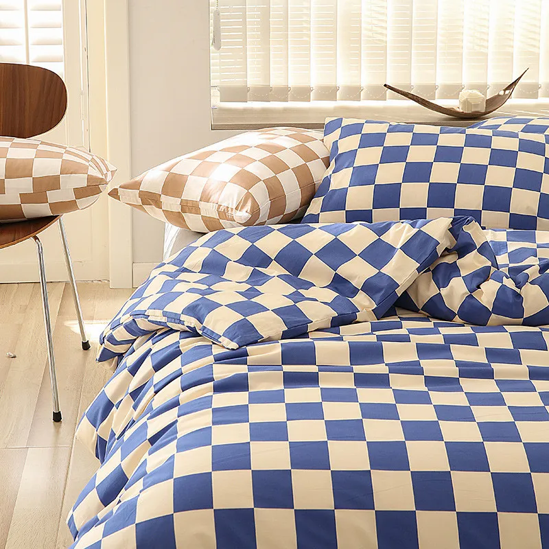Nordic Checkerboard Bedding Set Classical Black White Plaid Duvet Cover 220x240 Single Double Queen King Pillowcase Bed Sheet
Nordic Checkerboard Bedding Set Classical Black White Plaid Duvet Cover 220x240 Single Double Queen King Pillowcase Bed Sheet