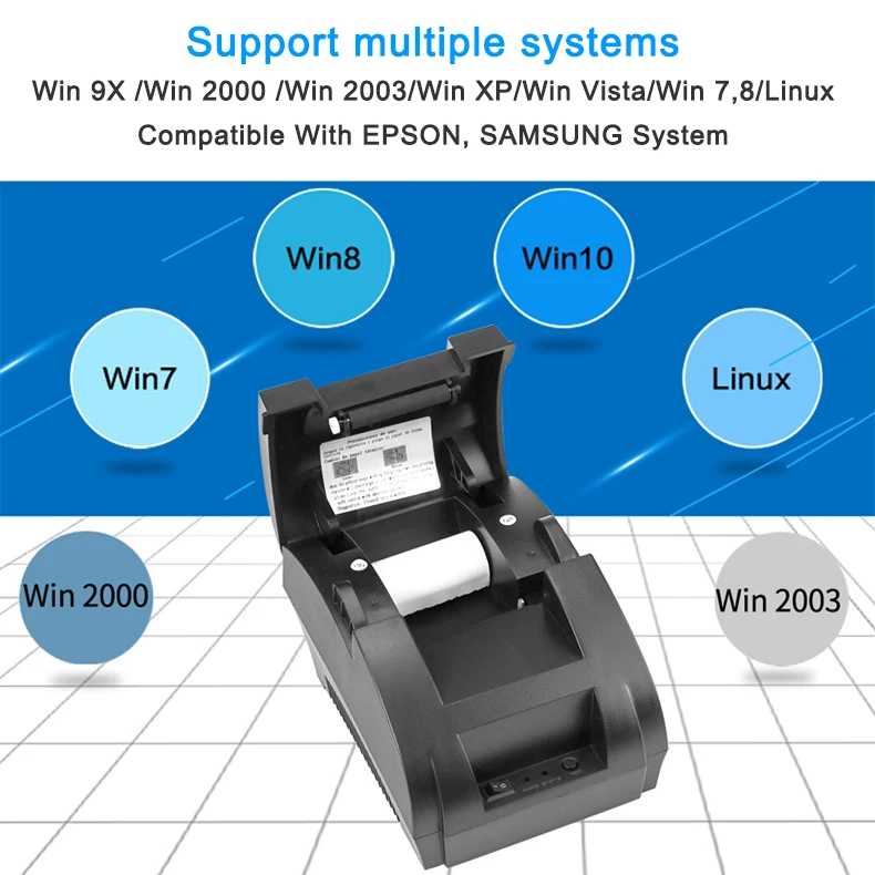NT-1809DD 58mm Bluetooth Thermal Receipt Printer for Android IOS Windows AND 5890T RS232 Port Receipt Printer POS Portable
NT-1809DD 58mm Bluetooth Thermal Receipt Printer for Android IOS Windows AND 5890T RS232 Port Receipt Printer POS Portable