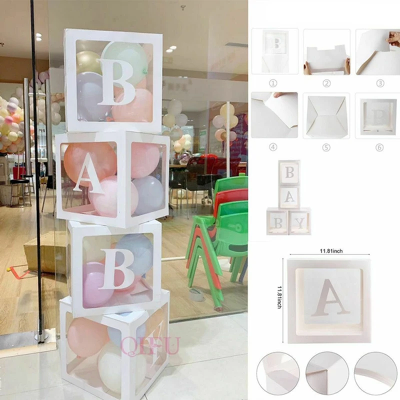 Alphabet Custom Transparent Box Baby Shower Boy Girl Wedding 1st Birthday Party Decoration Kids Baby Shower Balloon Box
Alphabet Custom Transparent Box Baby Shower Boy Girl Wedding 1st Birthday Party Decoration Kids Baby Shower Balloon Box