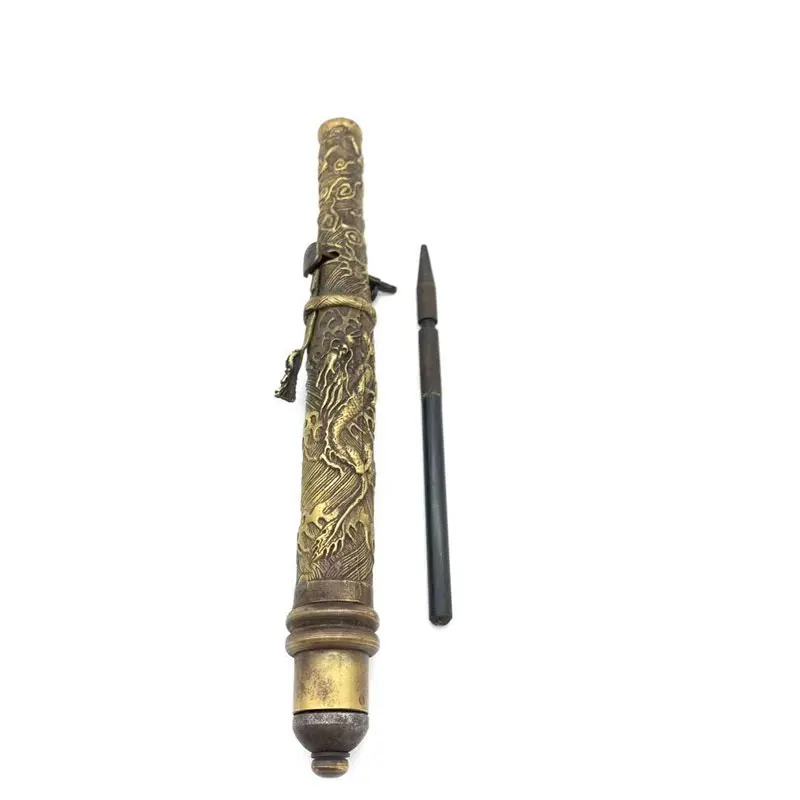 Outdoor EDC Tool Ancient China Cold Weapon Collection Antiques Brass Dragon Sleeve Arrow
Outdoor EDC Tool Ancient China Cold Weapon Collection Antiques Brass Dragon Sleeve Arrow