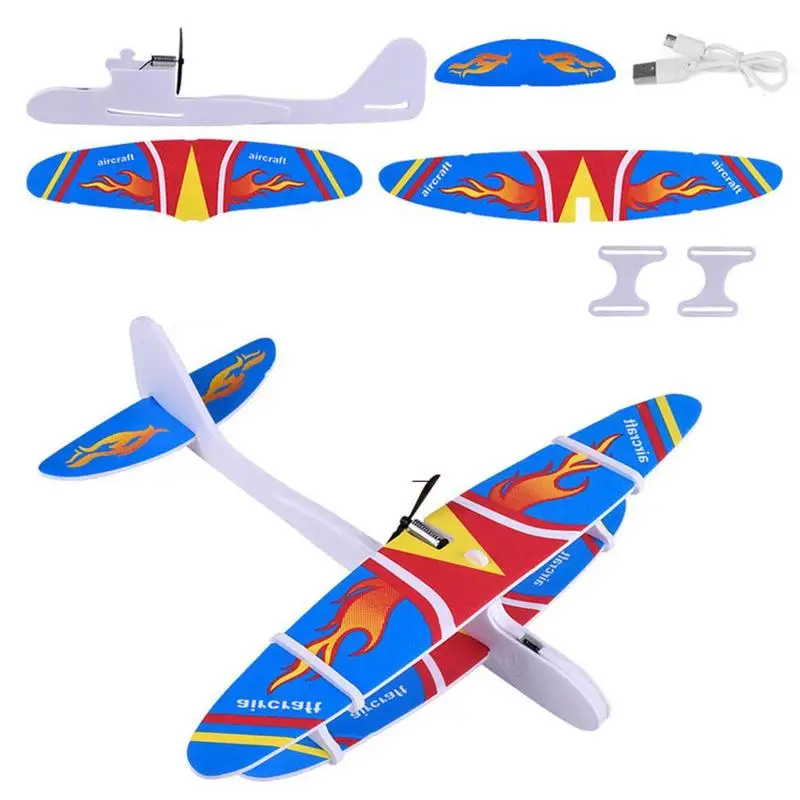 Outdoor Flying Toy DIY Electric Hand Launch Throwing Aircraft Model Toy USB Charging DIY Hand Throwing Aircraft Kids Gift
Outdoor Flying Toy DIY Electric Hand Launch Throwing Aircraft Model Toy USB Charging DIY Hand Throwing Aircraft Kids Gift