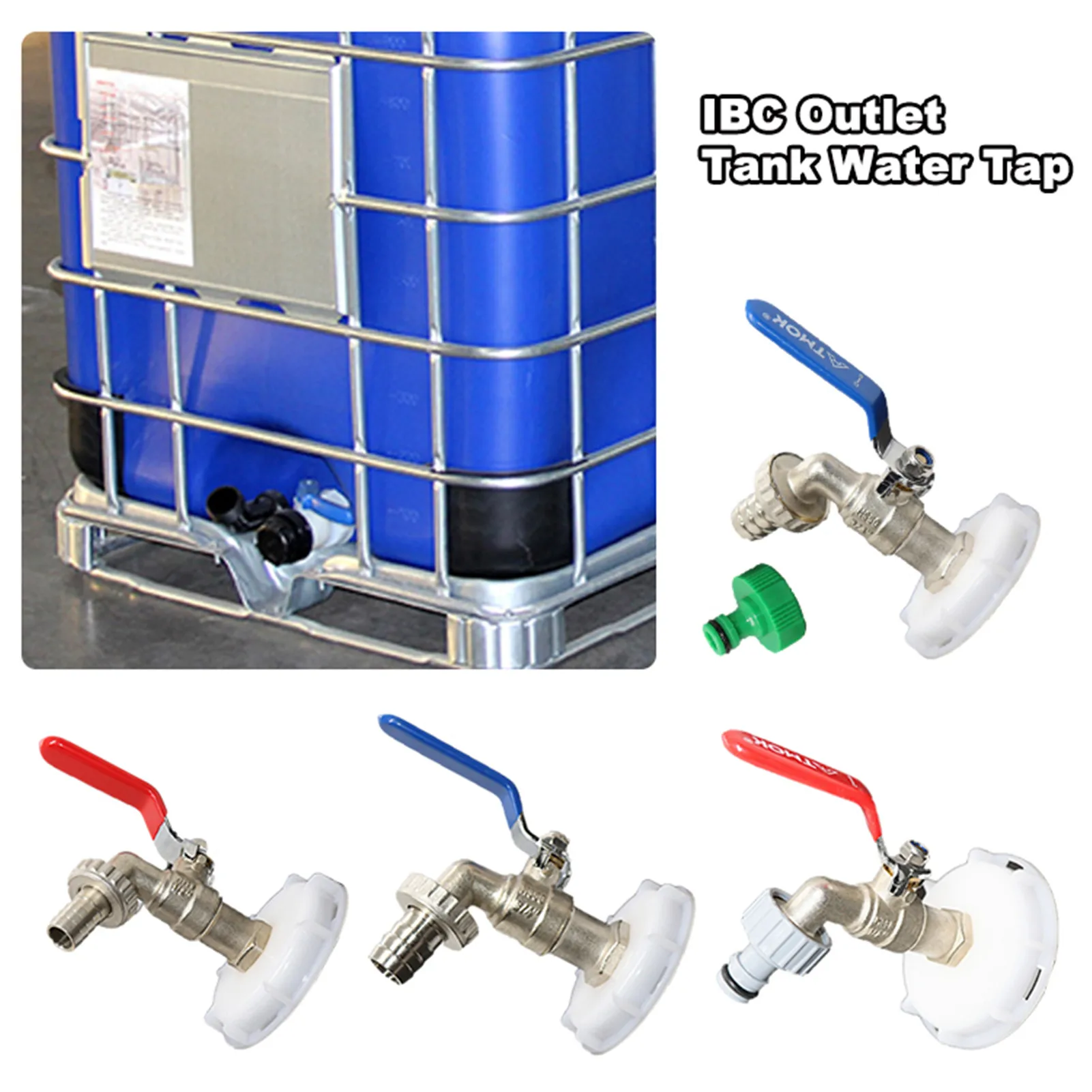 IBC Tank Alloy Tap Adapter S60x6 Coarse Thread Valve Fittings Garden Hose Connector Replacement Metal Drain Tool
IBC Tank Alloy Tap Adapter S60x6 Coarse Thread Valve Fittings Garden Hose Connector Replacement Metal Drain Tool