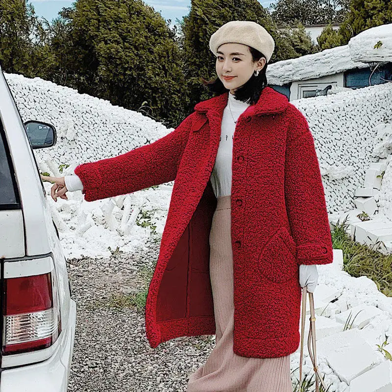 2020 new winter cashmere coat loose long coat ladies made lambskin coat women large size fashion imitation sheepskin
2020 new winter cashmere coat loose long coat ladies made lambskin coat women large size fashion imitation sheepskin