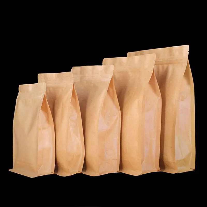 Kraft Paper Food Packaging Bags 50Pcs Self-sealing Ziplock Pouch Thicken Dry Goods Insect-proof Waterproof Reusable Storage Bags
Kraft Paper Food Packaging Bags 50Pcs Self-sealing Ziplock Pouch Thicken Dry Goods Insect-proof Waterproof Reusable Storage Bags