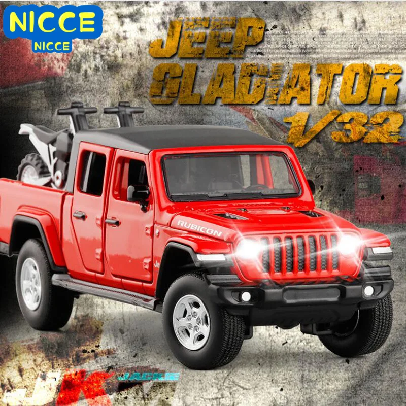 1:32 Alloy Diecast Off-road Vehicle Model Jeep-gladiator Sound Light Steering Suspension Model Pickup Truck Collection Toys Car
1:32 Alloy Diecast Off-road Vehicle Model Jeep-gladiator Sound Light Steering Suspension Model Pickup Truck Collection Toys Car