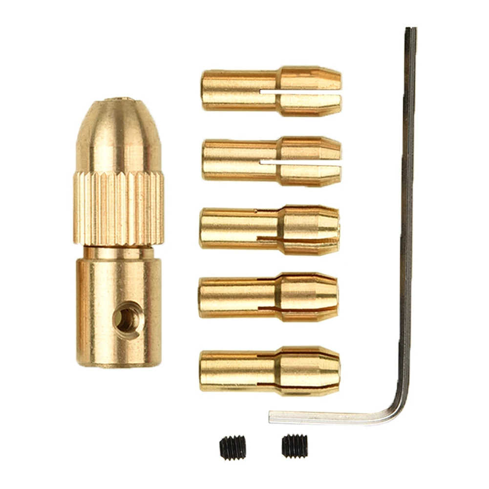 8 Pcs Miniature Drill Chuck 0.5-3mm Electric Drill Bit Kit Chuck Woodworking Brass Small Drill Tool Chuck Set
8 Pcs Miniature Drill Chuck 0.5-3mm Electric Drill Bit Kit Chuck Woodworking Brass Small Drill Tool Chuck Set