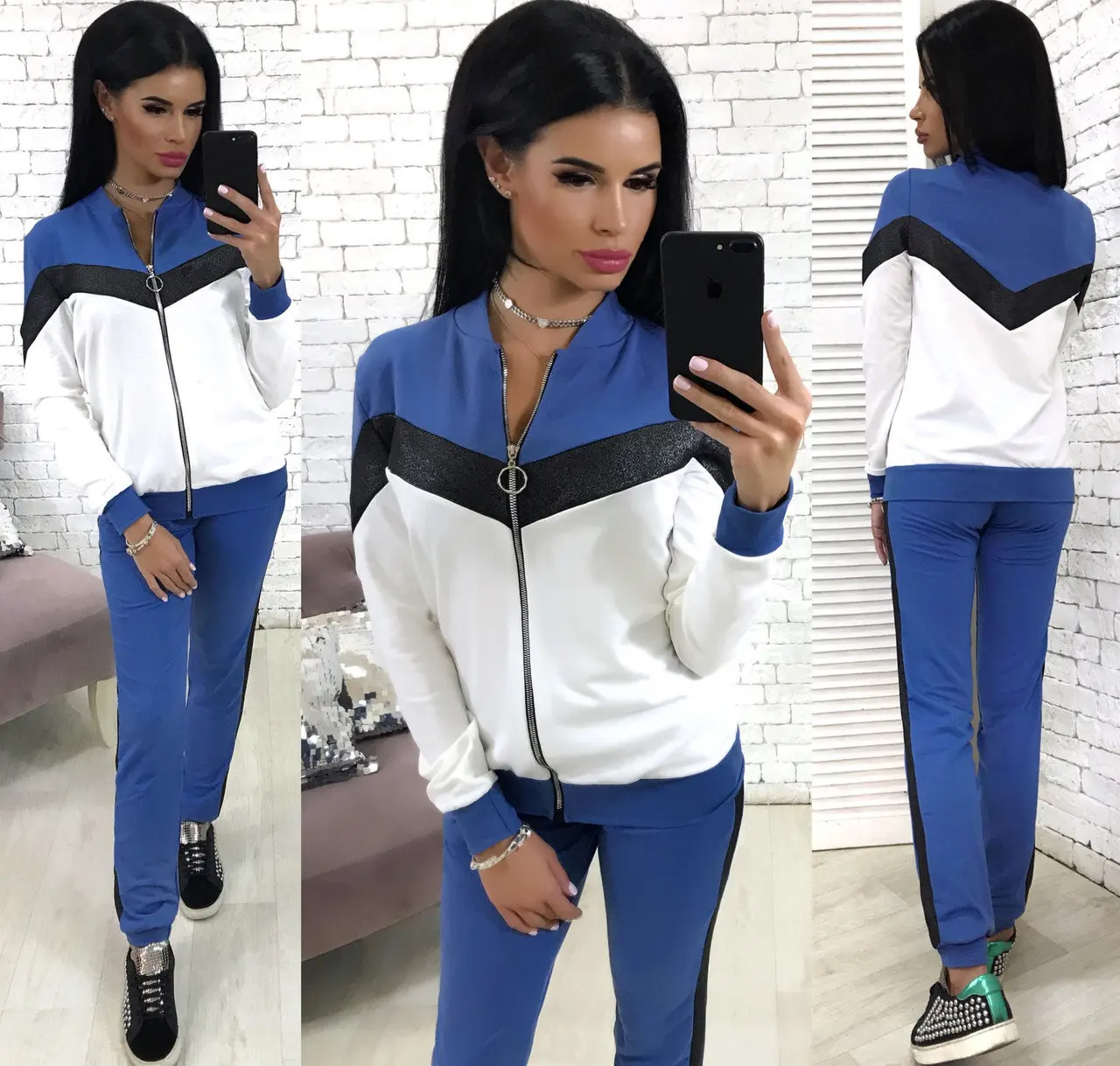 Женские комплекты одежды комплект из двух предметов топ и штаны Новый Модный