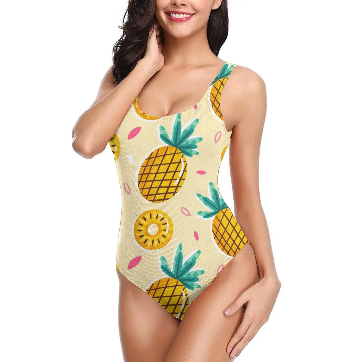 2021 Swimwear One Piece Swimsuit Women Backless Monokini Summer Pineapple Swimsuit Sport Bodysuit Beach Bathing Suit Swim
2021 Swimwear One Piece Swimsuit Women Backless Monokini Summer Pineapple Swimsuit Sport Bodysuit Beach Bathing Suit Swim