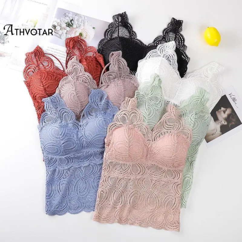 ATHVOTAR Women Sexy Lace Sling Vest V-Neck Wireless Hollow Comfortable Crop Top with Padded Underwear Beautiful Back
ATHVOTAR Women Sexy Lace Sling Vest V-Neck Wireless Hollow Comfortable Crop Top with Padded Underwear Beautiful Back
