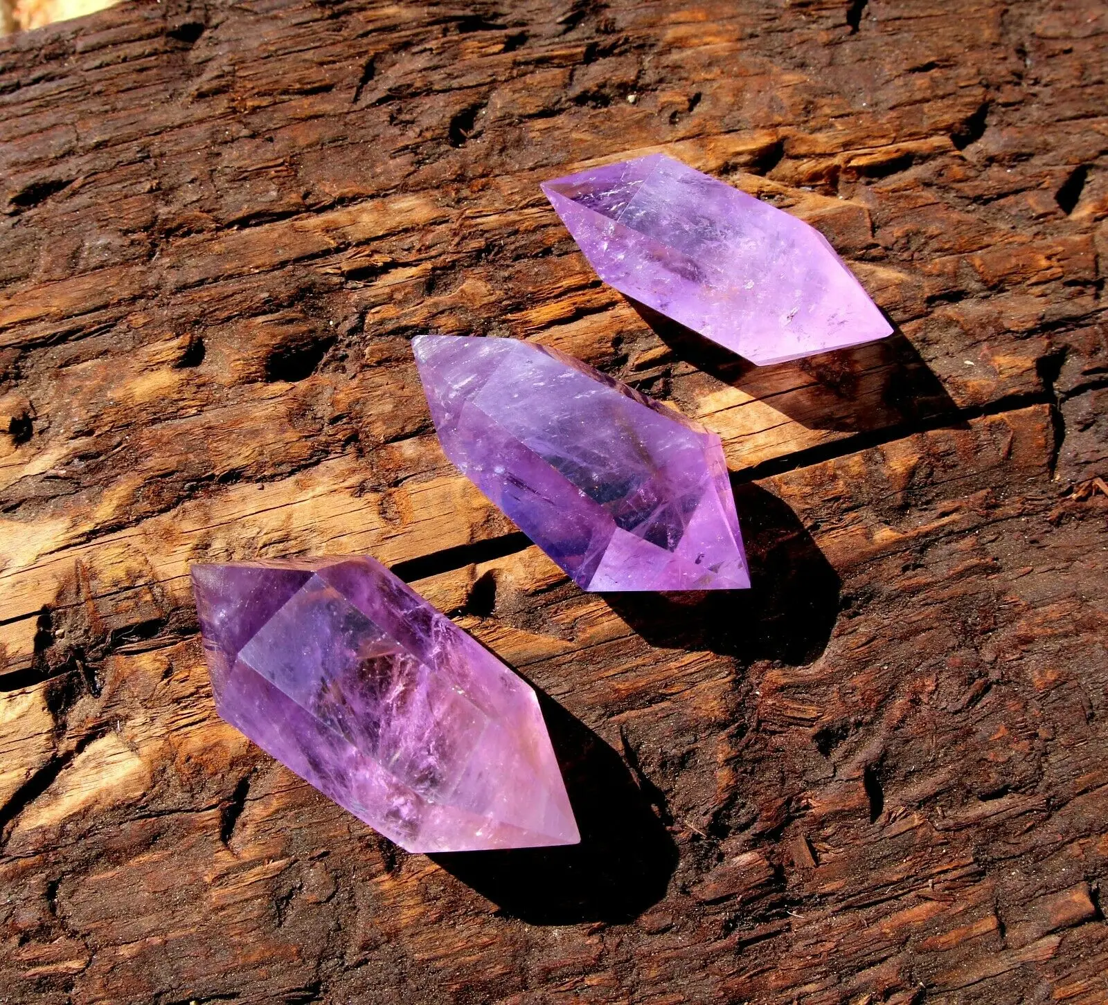 Amethyst Crystal Point Natural Transparent Quartz Double End Healing Gem 
Amethyst Crystal Point Natural Transparent Quartz Double End Healing Gem