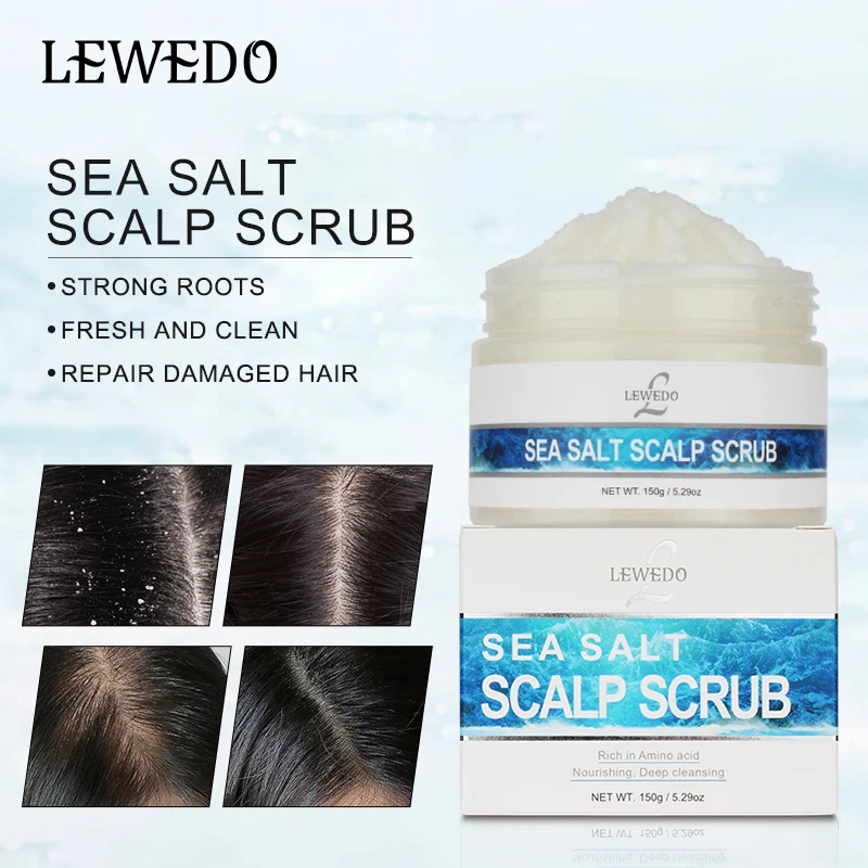LEWEDO Scalp Cleansing Hair Scrubs 150g Sea Salt Refreshing Oil Control Massage Scrub Anti-dandruff Exfoliating Creams Hair Care
LEWEDO Scalp Cleansing Hair Scrubs 150g Sea Salt Refreshing Oil Control Massage Scrub Anti-dandruff Exfoliating Creams Hair Care