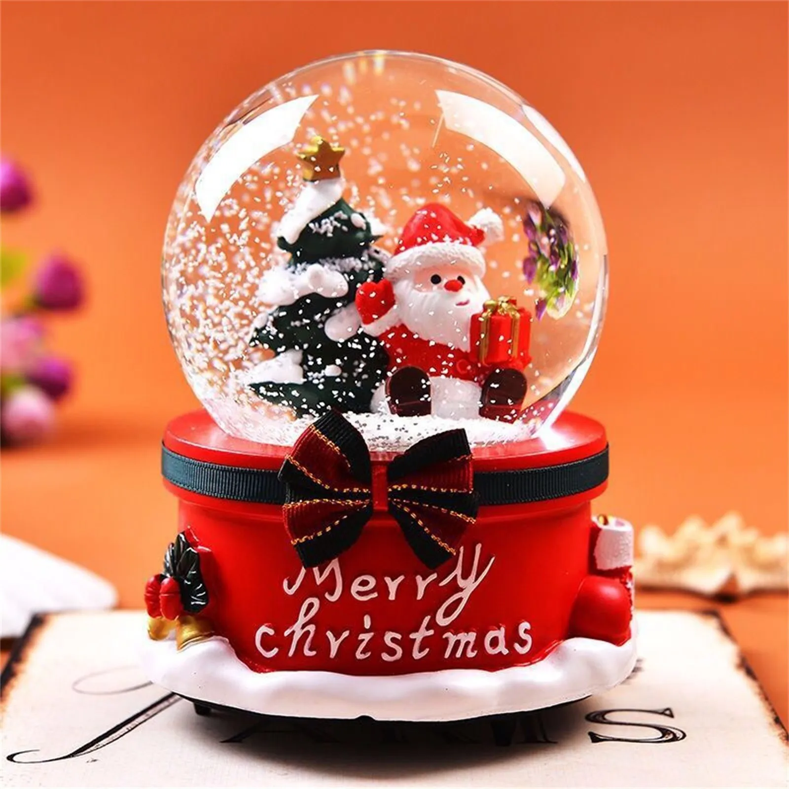 

Рождественский Хрустальный Снежный шар, Санта-Клаус, стеклянный шар, настольное украшение, Рождество, Новый Год, подарок, украшение для дома...