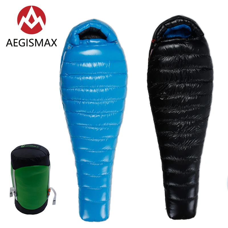 Спальный мешок AEGISMAX с гусиным пухом для взрослых G1 G4 Ультралегкая палатка
