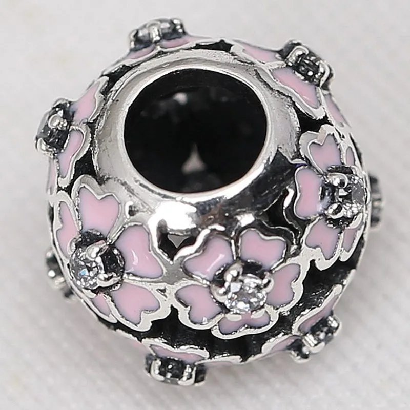 Original 925 Sterling Silver Bead Pink Enamel Cherry Blossom Beads Fit Pandora Women Bracelet & Necklace Diy Jewelry
Original 925 Sterling Silver Bead Pink Enamel Cherry Blossom Beads Fit Pandora Women Bracelet & Necklace Diy Jewelry