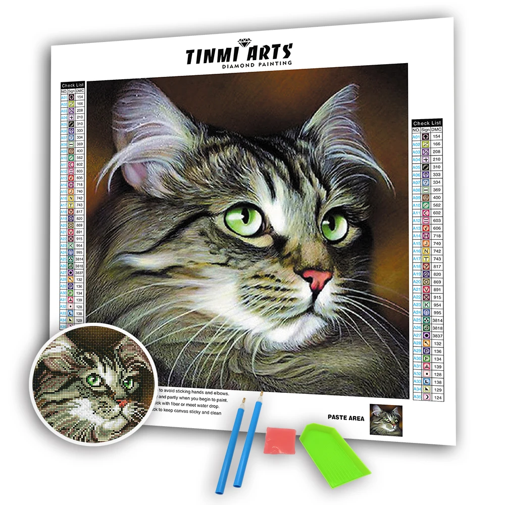 5D DIY Diamond Paintings Full Round Dazzling Cat Mosaic Art Cross Stitch Embroidery Animals Pattern Wall Sticker Decoration Home
5D DIY Diamond Paintings Full Round Dazzling Cat Mosaic Art Cross Stitch Embroidery Animals Pattern Wall Sticker Decoration Home