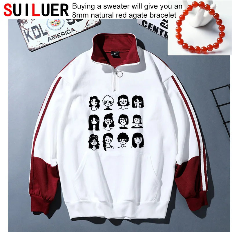 Hand painted Faces With Various Expressions Women Sweatshirts Sports Pullovers Plus Size 100% Cotton Fashion Hoodies SL-223-03
Hand painted Faces With Various Expressions Women Sweatshirts Sports Pullovers Plus Size 100% Cotton Fashion Hoodies SL-223-03