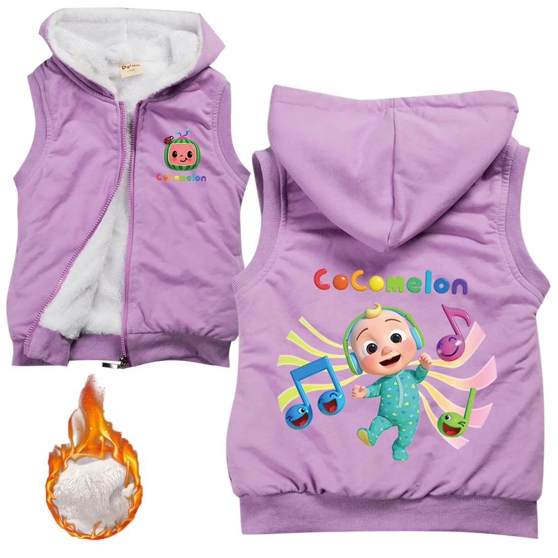 Cute Cocomelon JJ Clothes Kids Winter Warm Fur Velvet Vest Jackets Toddler Girls Hoody Coats Children Clothing Baby Boys Outwear
Cute Cocomelon JJ Clothes Kids Winter Warm Fur Velvet Vest Jackets Toddler Girls Hoody Coats Children Clothing Baby Boys Outwear