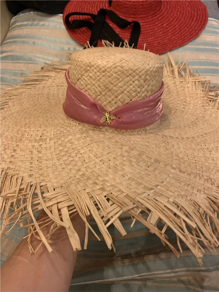 Женская пляжная шляпа ручной работы, пляжная шляпа от солнца, с широкими полями, из рафии, розы, 202107-hexin
Женская пляжная шляпа ручной работы, пляжная шляпа от солнца, с широкими полями, из рафии, розы, 202107-hexin