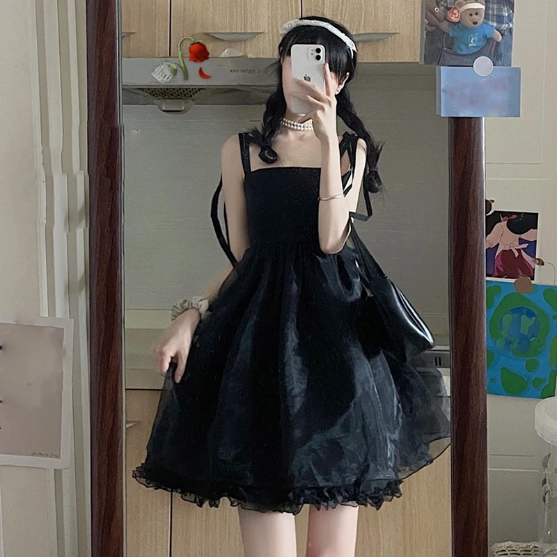 Gothic Black Dress Women 2021 Summer French Vintage Lace Mini Dress Female Puffer Sleeve Y2k Elegant One Piece Dress Korean Chic
Gothic Black Dress Women 2021 Summer French Vintage Lace Mini Dress Female Puffer Sleeve Y2k Elegant One Piece Dress Korean Chic