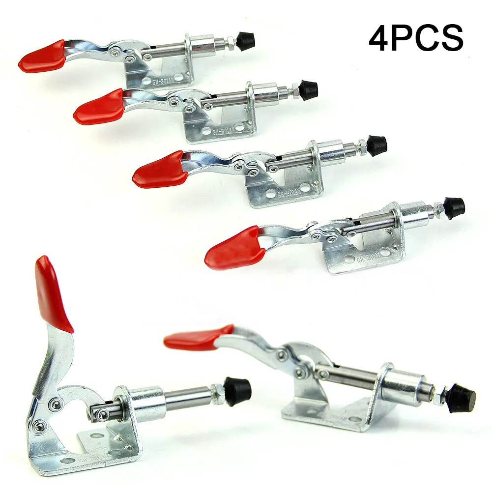 4pcs 45Kg Antislip Vertical Toggle Clamp GH-301-AM Covered Handle Toggle Clamp For Hand Tool Vertical Clip Locks Quick Release
4pcs 45Kg Antislip Vertical Toggle Clamp GH-301-AM Covered Handle Toggle Clamp For Hand Tool Vertical Clip Locks Quick Release
