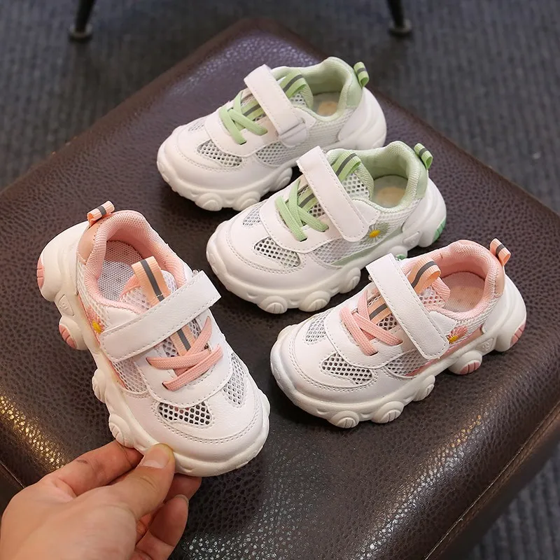 Girl's Pink Mesh Chunky Sneakers Lace-up Running Shoes Fashion Kids toddler Girl Cute Breathable Casual Shoes 3-6Y Flowers Shoes
Girl's Pink Mesh Chunky Sneakers Lace-up Running Shoes Fashion Kids toddler Girl Cute Breathable Casual Shoes 3-6Y Flowers Shoes