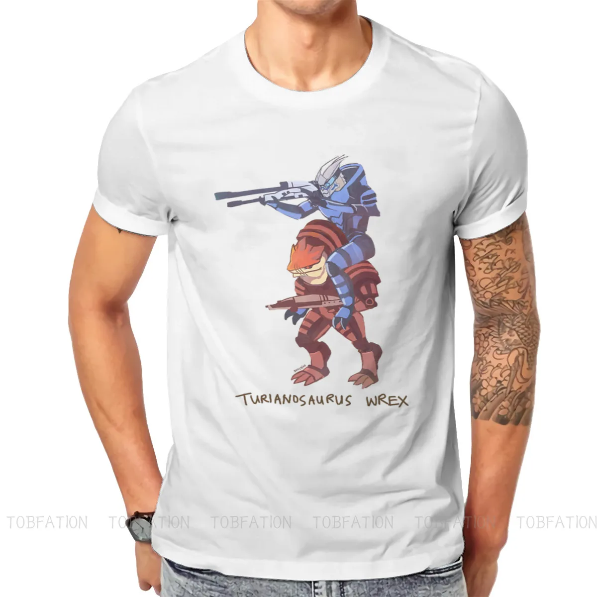 MASS EFFECT Shooting Fighting Game 100% Cotton TShirts Turianosaurus Wrex Personalize Men's T Shirt New Trend Clothing S-6XL
MASS EFFECT Shooting Fighting Game 100% Cotton TShirts Turianosaurus Wrex Personalize Men's T Shirt New Trend Clothing S-6XL