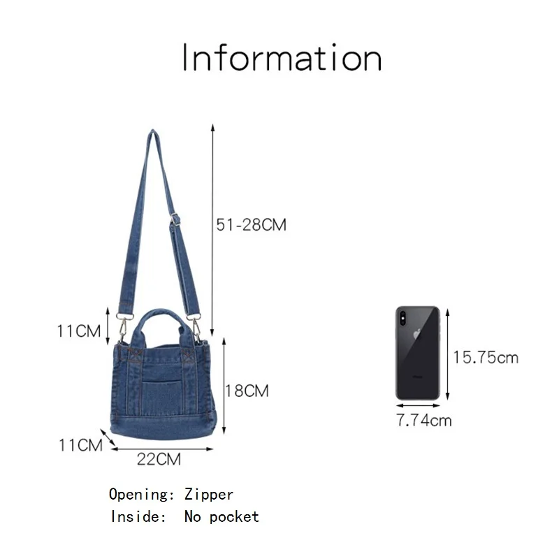 Women Denim Blue Canvas Hand Bag 2021 New Casual Tote Shoulder Bags Ladies Daily Shopping Bag Large Capacity Students Books Bag
Women Denim Blue Canvas Hand Bag 2021 New Casual Tote Shoulder Bags Ladies Daily Shopping Bag Large Capacity Students Books Bag