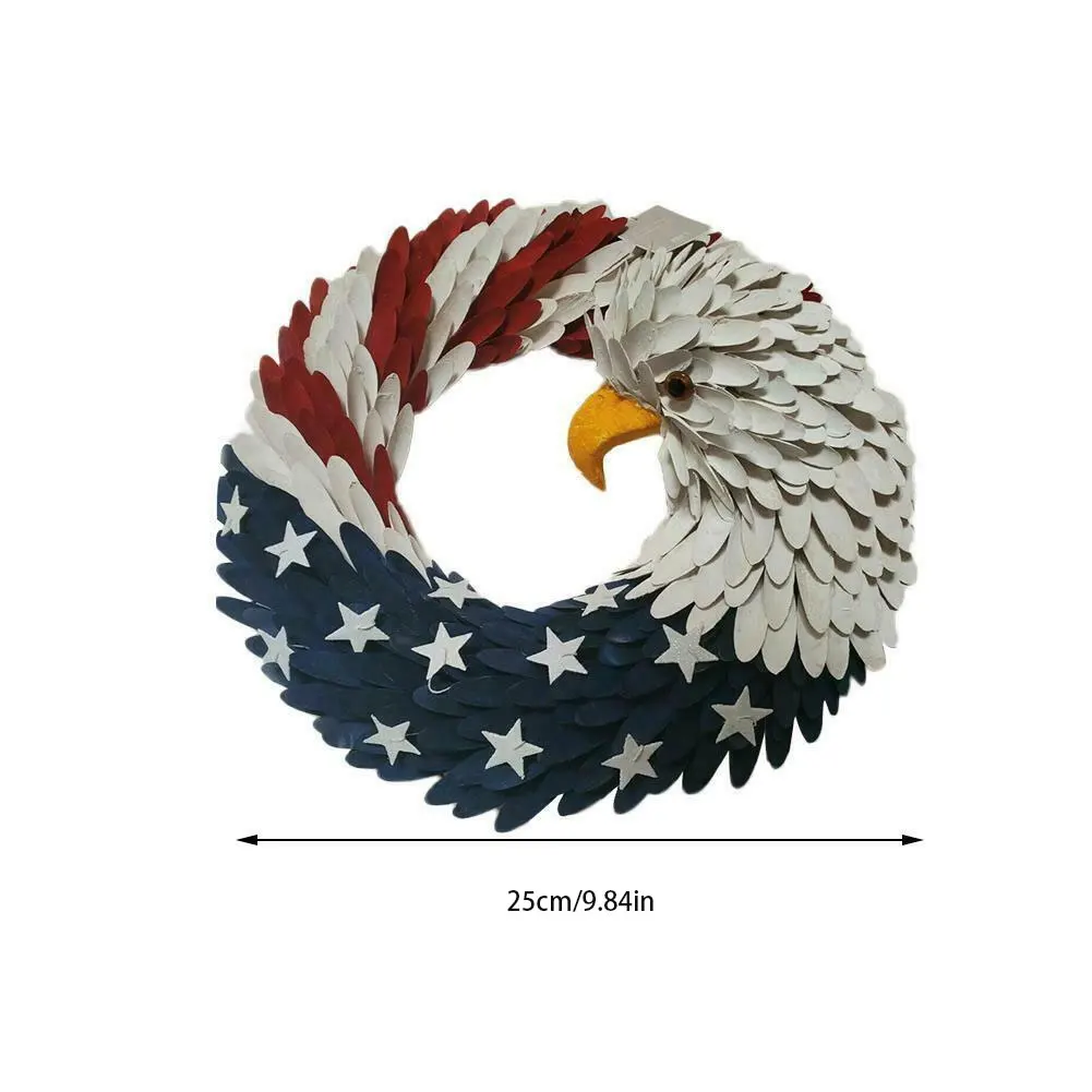 15inch American Flag Eagle Garland Festival Wreath USA July 4th Handcrafted Memorial Day Decor Front Door Home Wall Ornament
15inch American Flag Eagle Garland Festival Wreath USA July 4th Handcrafted Memorial Day Decor Front Door Home Wall Ornament