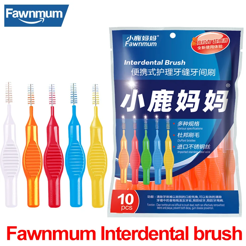 Fawnmum Interdental Brush 10Pcs/Set Orthodontic Brush for Braces Orthodontics Cleaning Interdental Brush Clean Between Teeth
Fawnmum Interdental Brush 10Pcs/Set Orthodontic Brush for Braces Orthodontics Cleaning Interdental Brush Clean Between Teeth