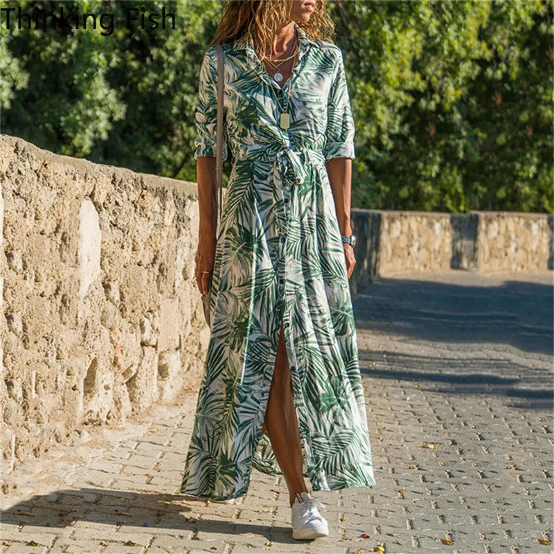 Women Dress Sexy Long-sleeved 2021 Printing Belt To Wear That Kind of Bohemian Style Beach Party Dress Vestidos DE FiestaL27
Women Dress Sexy Long-sleeved 2021 Printing Belt To Wear That Kind of Bohemian Style Beach Party Dress Vestidos DE FiestaL27