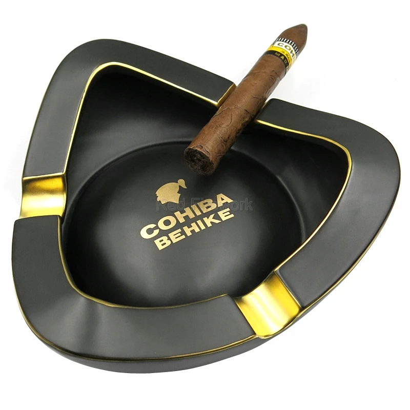 COHIBA 50th Anniversary Edition керамическая тонкая черная фарфоровая 3 пепельная пепельница для сигар для дома Smkoing держатель для сигар
COHIBA 50th Anniversary Edition керамическая тонкая черная фарфоровая 3 пепельная пепельница для сигар для дома Smkoing держатель для сигар