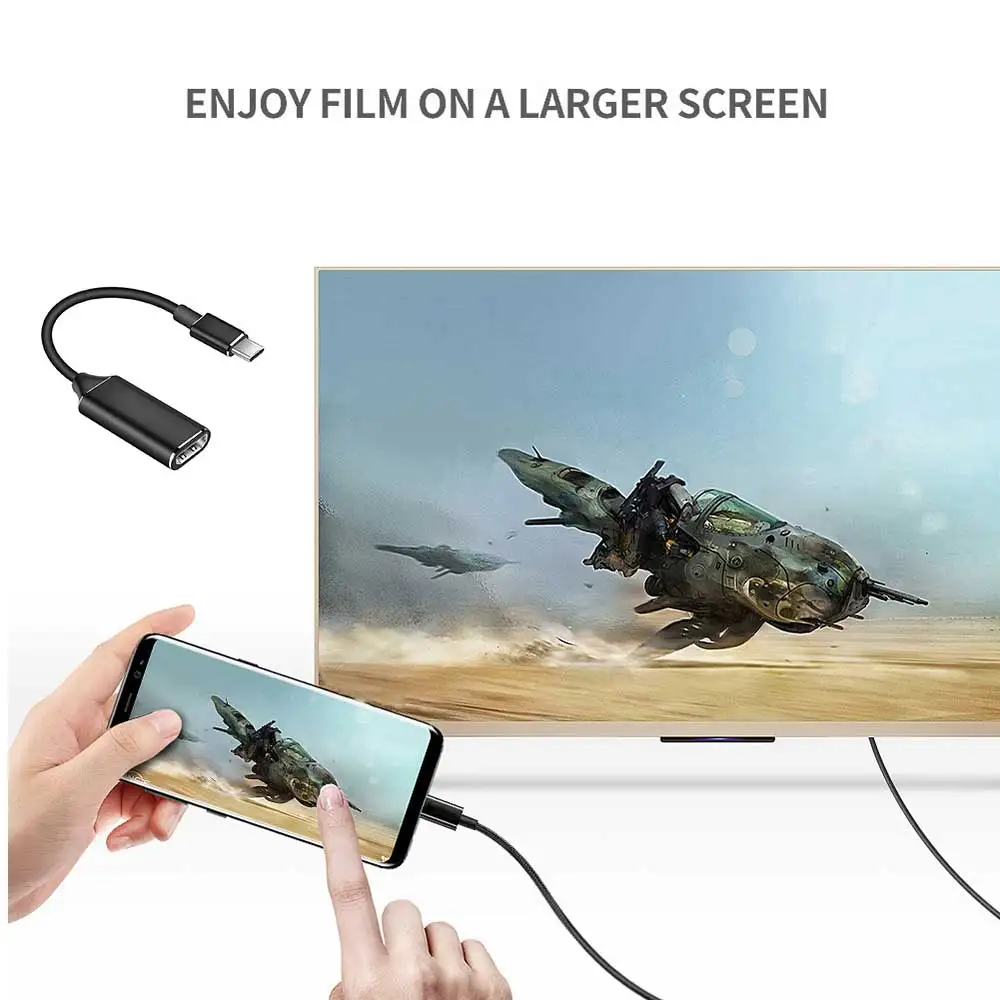 HD 4K USB кабель типа C к Hdmi адаптер 30 Гц 3 1 HDMI папа-Женщина конвертер для ПК компьютера