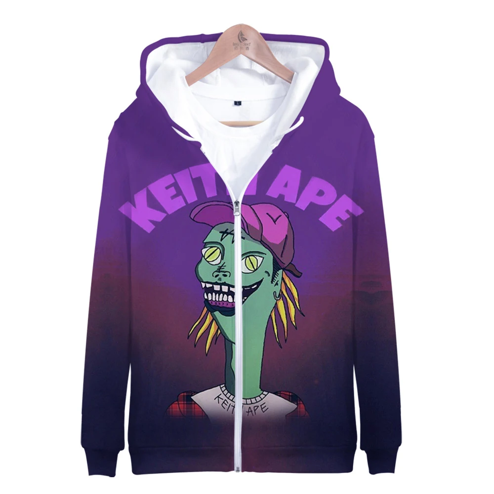Funny Cute Keith Ape 3D Printing Zipper Hoodies Harajuku Men/Women Casual Youthful Vitality Zip Hooded Kids Clothes
Funny Cute Keith Ape 3D Printing Zipper Hoodies Harajuku Men/Women Casual Youthful Vitality Zip Hooded Kids Clothes