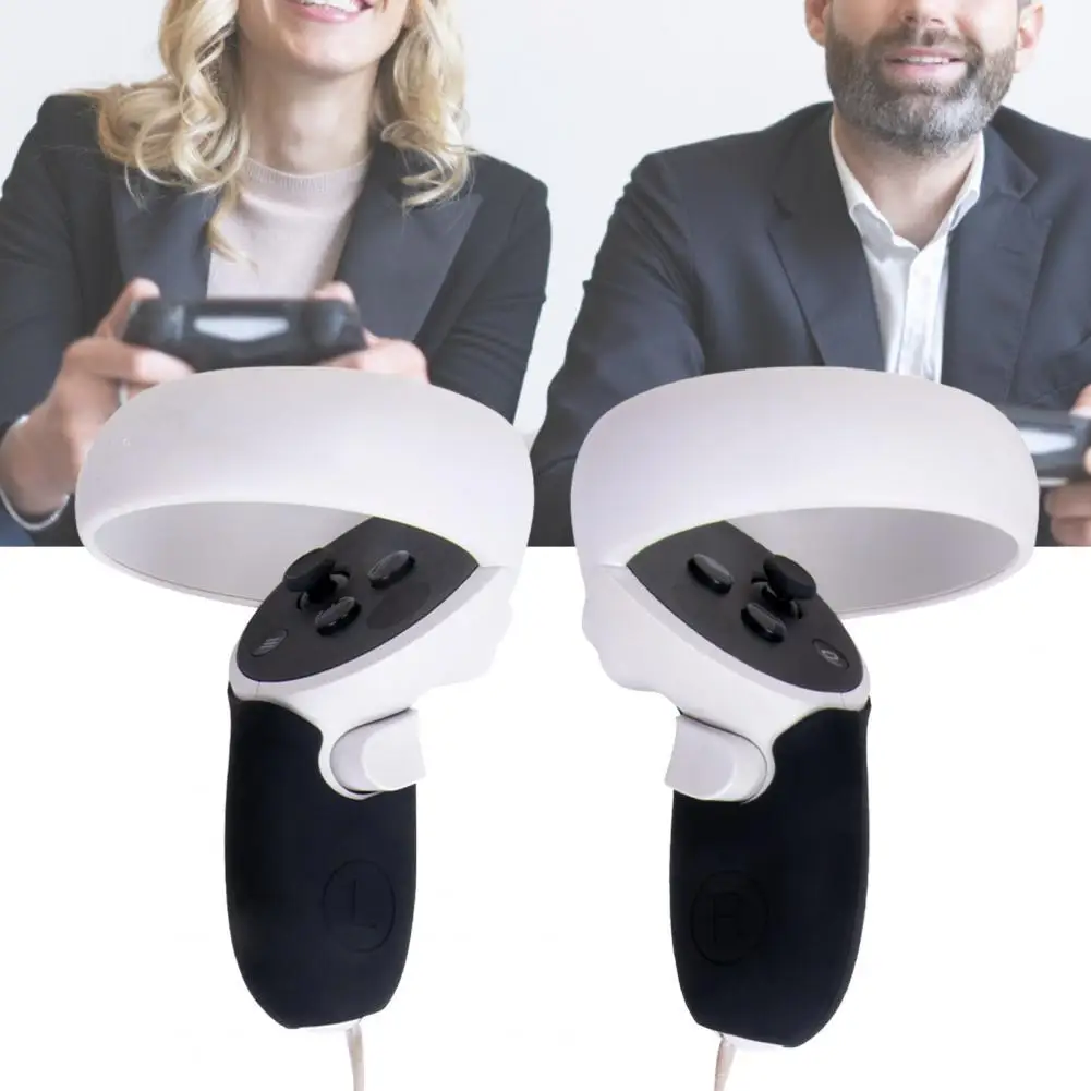 1 Pair Protective Cover Anti-drop Soft Silicone VR Handle Full Bump Protection Case for Oculus Quest 2
1 Pair Protective Cover Anti-drop Soft Silicone VR Handle Full Bump Protection Case for Oculus Quest 2