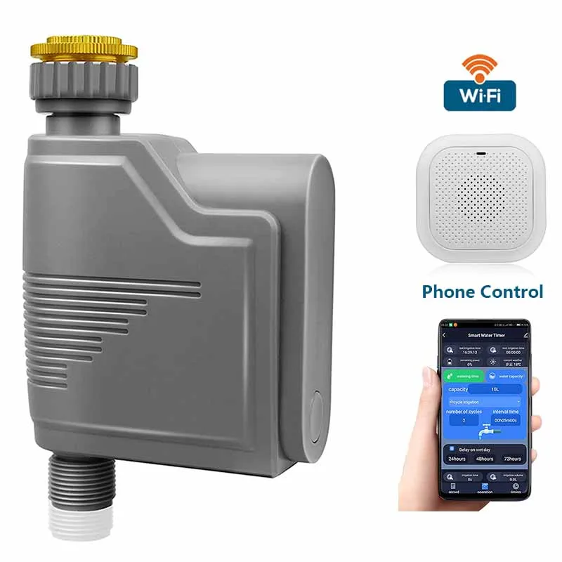 Garden Smart Watering Timer Automatic Wi-Fi Wireless Remote Control Programmable Irrigation Timer For The Garden
Garden Smart Watering Timer Automatic Wi-Fi Wireless Remote Control Programmable Irrigation Timer For The Garden