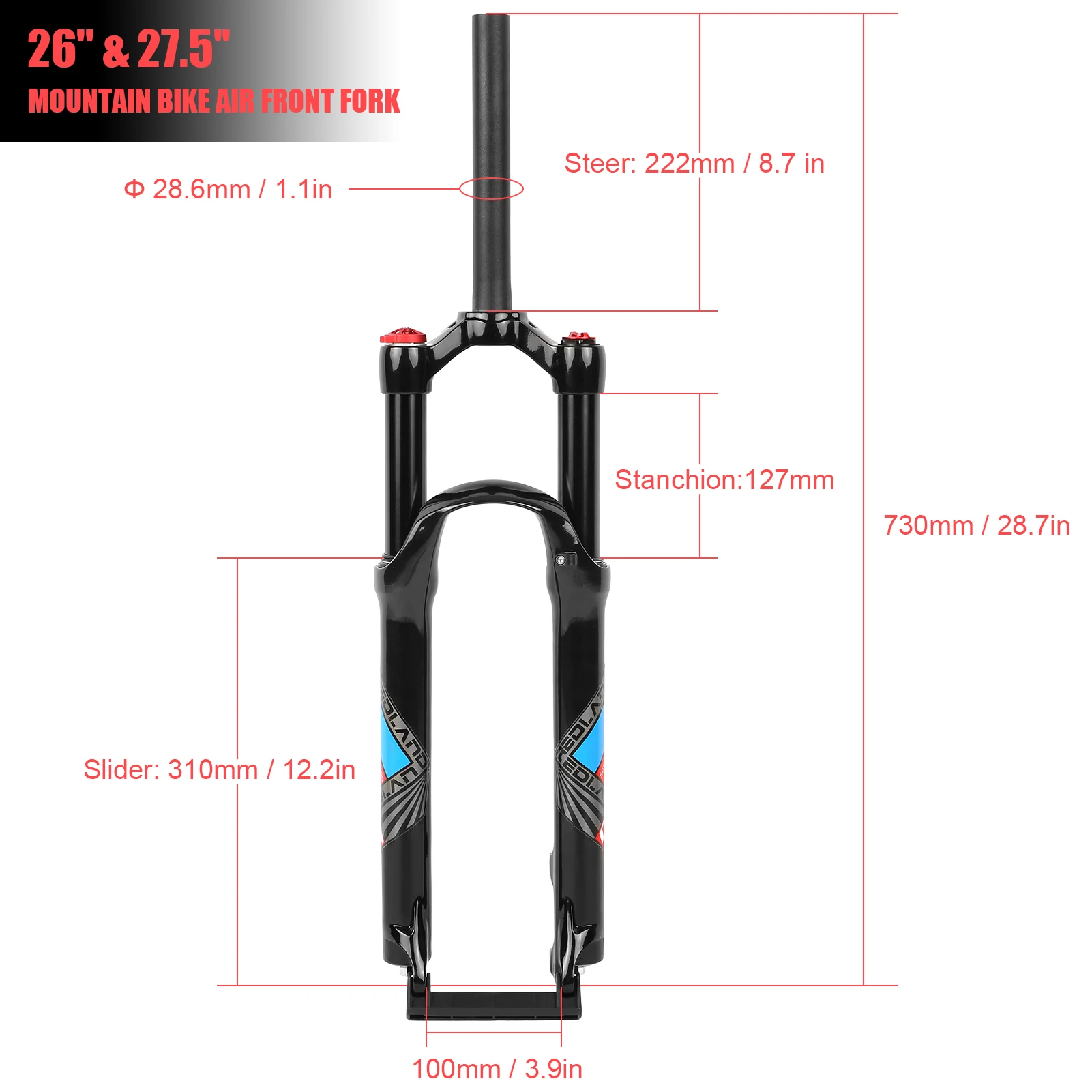 26/ 27.5 inch MTB Bike Fork Air Bicycle Front Suspension Aluminum Alloy QuickRelease Front Fork Bicycle Accessories Parts
26/ 27.5 inch MTB Bike Fork Air Bicycle Front Suspension Aluminum Alloy QuickRelease Front Fork Bicycle Accessories Parts