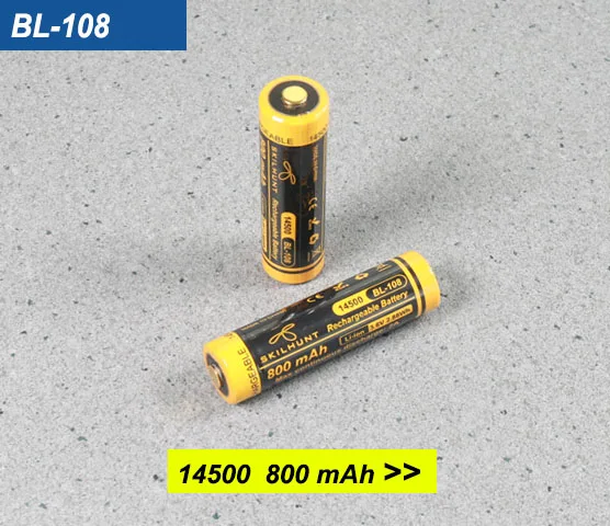

Skilhunt BL-108 3.6V 800mAh 14500 rechargeable Li-ion battery