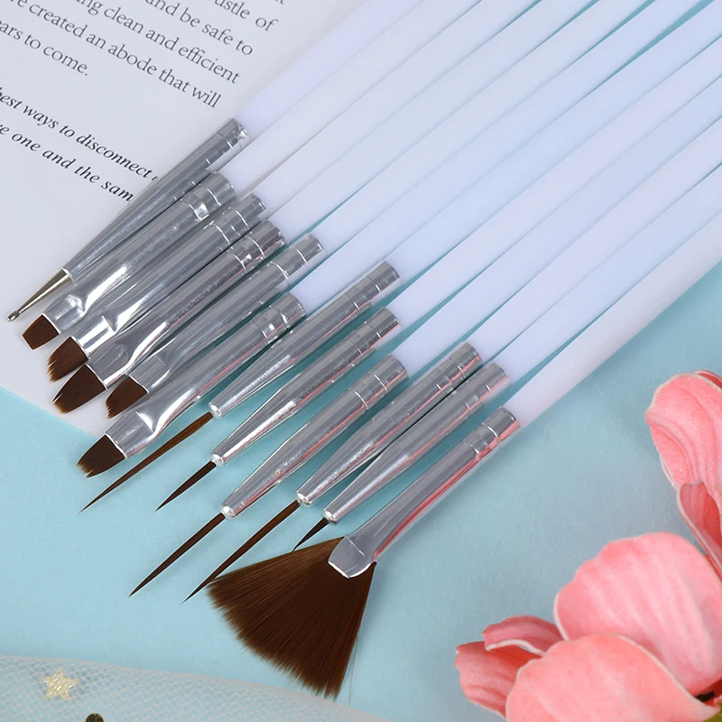 12 Pcs/Set Nail Art Gel Polish Painting Drawing Dotting Stripes Liner Pen Manicure Tool Set Gradient Brush Decoration
12 Pcs/Set Nail Art Gel Polish Painting Drawing Dotting Stripes Liner Pen Manicure Tool Set Gradient Brush Decoration