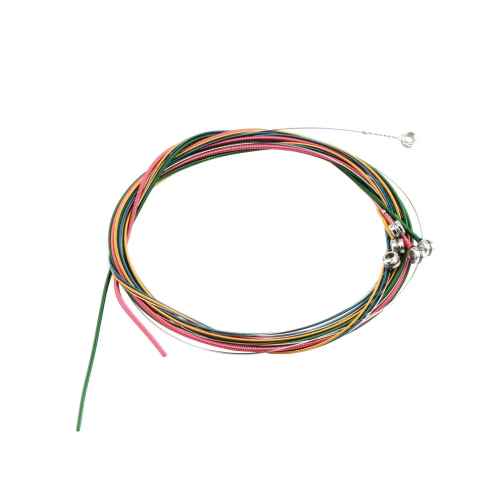 6pcs Multi Color 1-6 E B G D A E Rainbow Colorful Strings Set for Acoustic Guitar Hot Selling
6pcs Multi Color 1-6 E B G D A E Rainbow Colorful Strings Set for Acoustic Guitar Hot Selling