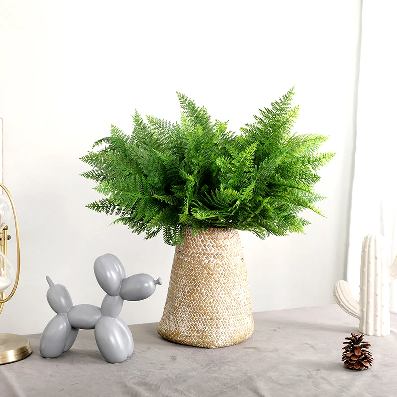 High-quality 46cm Long Artificial Green Plants, 5 Forks, 35 Pieces, Persian Leaves, Home Decoration, Garden Fake Plant Ornaments
High-quality 46cm Long Artificial Green Plants, 5 Forks, 35 Pieces, Persian Leaves, Home Decoration, Garden Fake Plant Ornaments