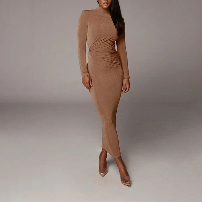 Bodycon 2021 Dress Women Office Lady Autumn Evening Party Clubwear Long Sleeve Dresses Winter Warm Elegant Midi Dress G3113
Bodycon 2021 Dress Women Office Lady Autumn Evening Party Clubwear Long Sleeve Dresses Winter Warm Elegant Midi Dress G3113